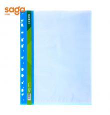 Файл L 40л (cиний) пластиковый, с вкладышами, 1/10/280