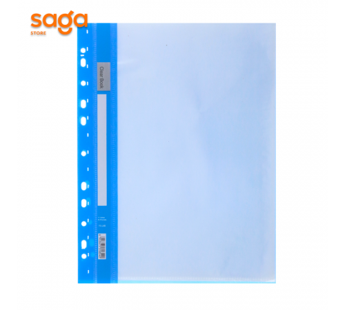 Файл L 40л (cиний) пластиковый, с вкладышами, 1/10/280