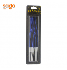 Свечи (змейка хром 6шт) для торта 1/600