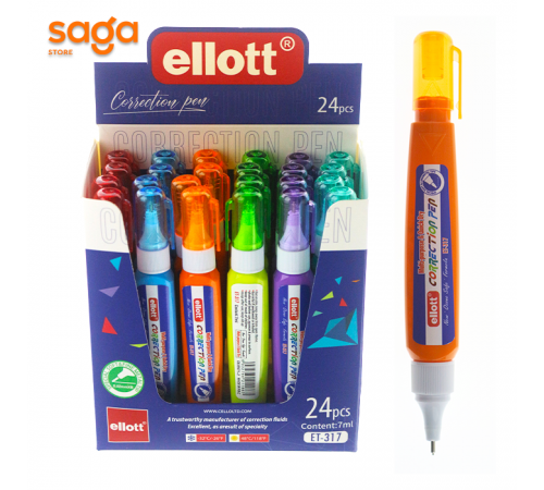 Корректирующая ручка/Штрих "ellott" 24/576 ET-317.