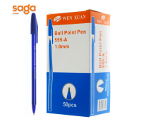 Ручка шариковая 555-А синий 1.0мм 50шт