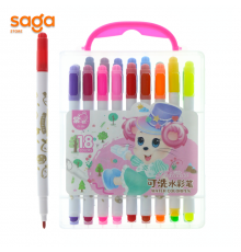 Фломастер "ZS", 18 цветов, на водяной основе,  206-18