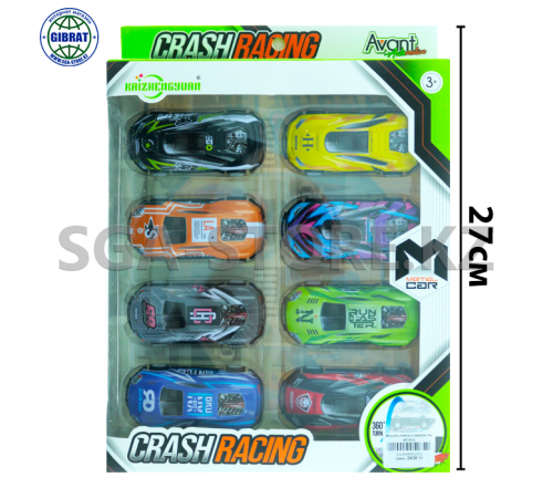 Набор машинок в коробке-8шт, 957-010