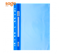 Файл L 20л (cиний) пластиковый, с вкладышами, 1/10/360