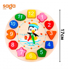 Развивашка из дерево Часы 92701.