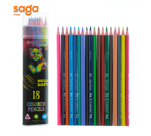 Цветные карандаши "TIANBOWEN", 18цв, 818-18