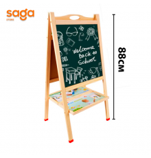 Доска мольберт магнитно-меловая, деревянная, 92801.