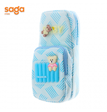 Школьный пенал Мишка, количество отделений-2шт.  6651.