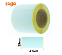 Термоэтикетки для термопринтера и весов, размер-47*25мм, в блоке-10шт. (saur)