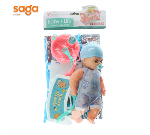 Кукла набор с посудой 004-22