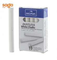 Мел школьный "DOLPHIN", цвет-белый, в упаковке-10шт.
