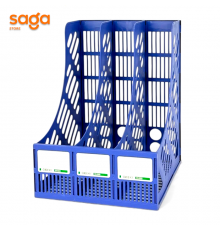 Лоток для документов, вертикальный, пластиковый, 3 секции.