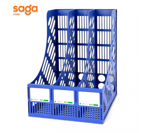 Лоток для документов, вертикальный, пластиковый, 3 секции.