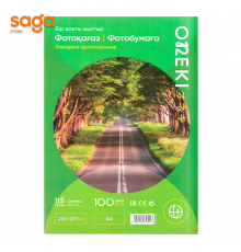 Глянцевая фотобумага односторонняя, 115гр, формат-А4, 100л, 5760dpi. 4115-30