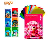 Цветнай картон NUKTE, 10цв, 04704.