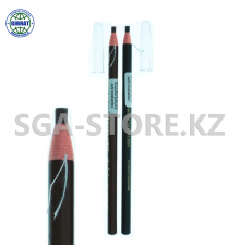 Мягкий косметический карандаш для отрисовки эскиза бровей самозатачивающийся с ниткой для татуажа ,ПМ / Для бровей /черный