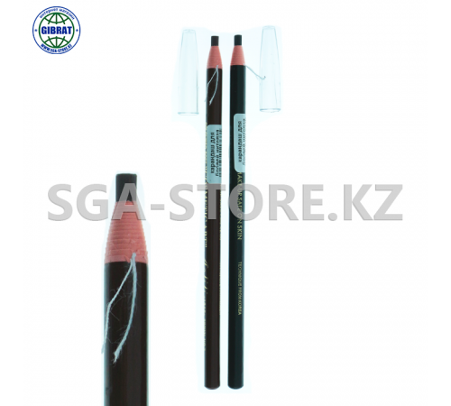 Мягкий косметический карандаш для отрисовки эскиза бровей самозатачивающийся с ниткой для татуажа ,ПМ / Для бровей /черный