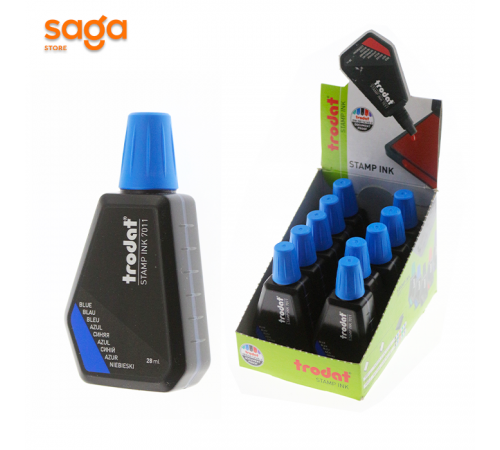 МАСТИКА для печати Trodat синий (цена за штук) 28мл 7011.