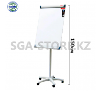 Доска флипчарт  магнитно-маркерный меламиновый 70х100см, на роликах.