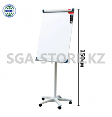 Доска флипчарт  магнитно-маркерный меламиновый 70х100см, на роликах.