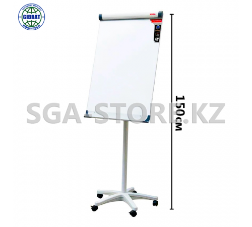 Доска флипчарт  магнитно-маркерный меламиновый 70х100см, на роликах.