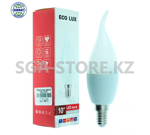 Лампочка 10w, E14, 6500, ECO LUX