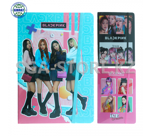 Блокнот на резинке, А5, в клетку, 707-2