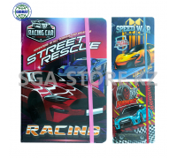 Блокнот на резинке "RACING CAR", А5, в клетку, 707-13