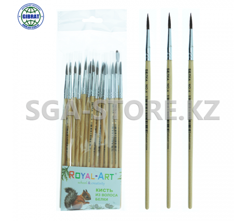 Художественные кисти "Белка NO.4", в упаковке-25шт. RA-7664