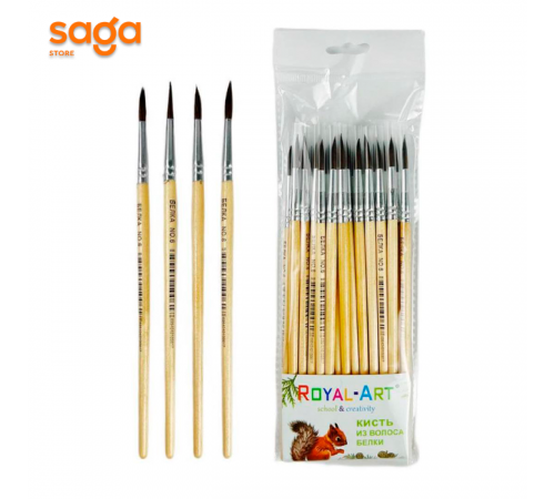 Художественные кисти "Белка NO.6", в упаковке-25шт. RA-7666