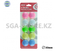 Набор разноцветных магнитов "DL", диаметр-30мм. 0652