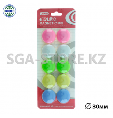 Набор разноцветных магнитов "DL", диаметр-30мм. 0652