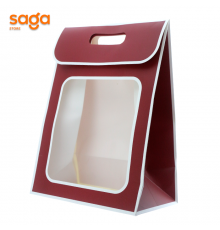 Пакет подарочный с окошком 25*35см F-1 1/12/480