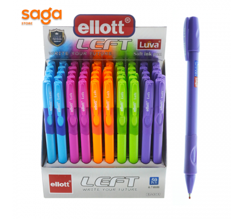 Ручка шариковая "Ellott" с массажной насадкой, 0.7мм, синий, в упаковке-50шт. CL-1361
