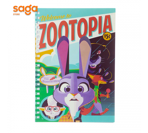 Блокнот детский пружина "Зверополис 2" формат-А5-122 1/4/240