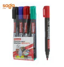 Маркер перманентный Luxor микс 4в1  3520