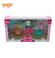 Кукла "Lolly Sweet" с велосипедом 37*20*10см.1/96 1937E