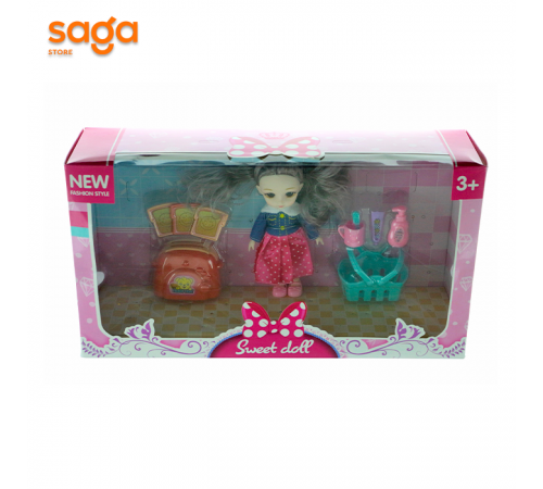 Кукла "Lolly Sweet" с велосипедом 37*20*10см.1/96 1937E