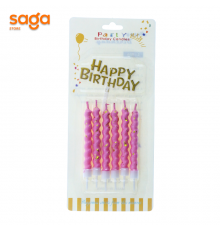 Свечи (макарон хром 6шт)для торта 1/576 0224.