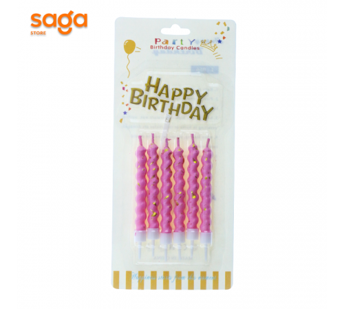 Свечи (макарон хром 6шт)для торта 1/576 0224.