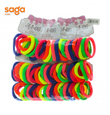 Резинки для волос ЦВЕТНОЙ  А-8-1 (пачка)