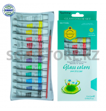 Набор акриловых красок для рисования на стекле "Keep smiling", 12 цветов, 12мл, 7112GL