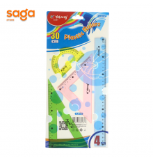 Линейки в наборе "YaLong", 30см, пластиковые, YL 88150.