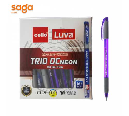 Ручка шариковая "Ellott DC neon", 1.0mm, в упаковке-60шт.  CL-9.