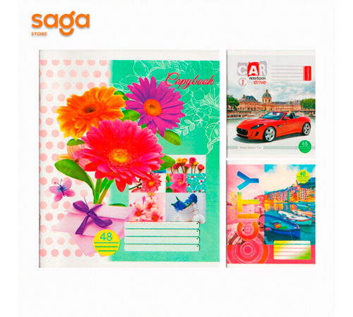 Тетрадь общая в линейку А5 48л, ELER-PLAST 1/144 4848