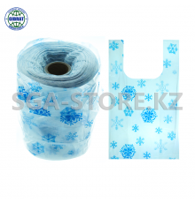 Пакет/Майка с ручками Снежок, в мешке 18 рулонов, 2-нан/200х320мм.