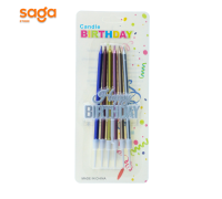 Свечи (BIRTHDAY радуга хром 6шт) для торта 1/360 3568.