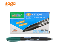 Маркер перманентный зеленый , в упаковке-10шт. 2004