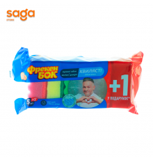 Губка для мытья посуды и уборки помещений Губка Фрекен Бок , в упаковке-6шт.