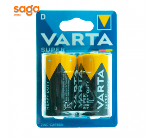 Батарейка "Varta R20P" 1.5V, в упаковке-2шт.